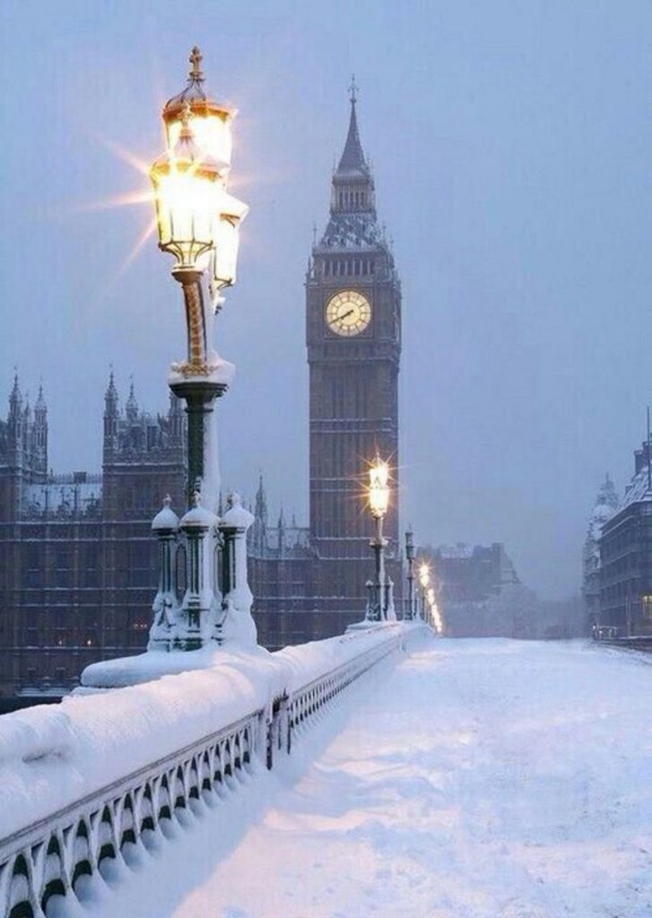 London i snö