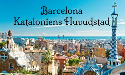 Barcelona med texten Barcelona Kataloniens Huvudstad