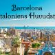 Barcelona med texten Barcelona Kataloniens Huvudstad