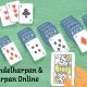Spindelharpan med texten: Spindelharpan & Harpan Online